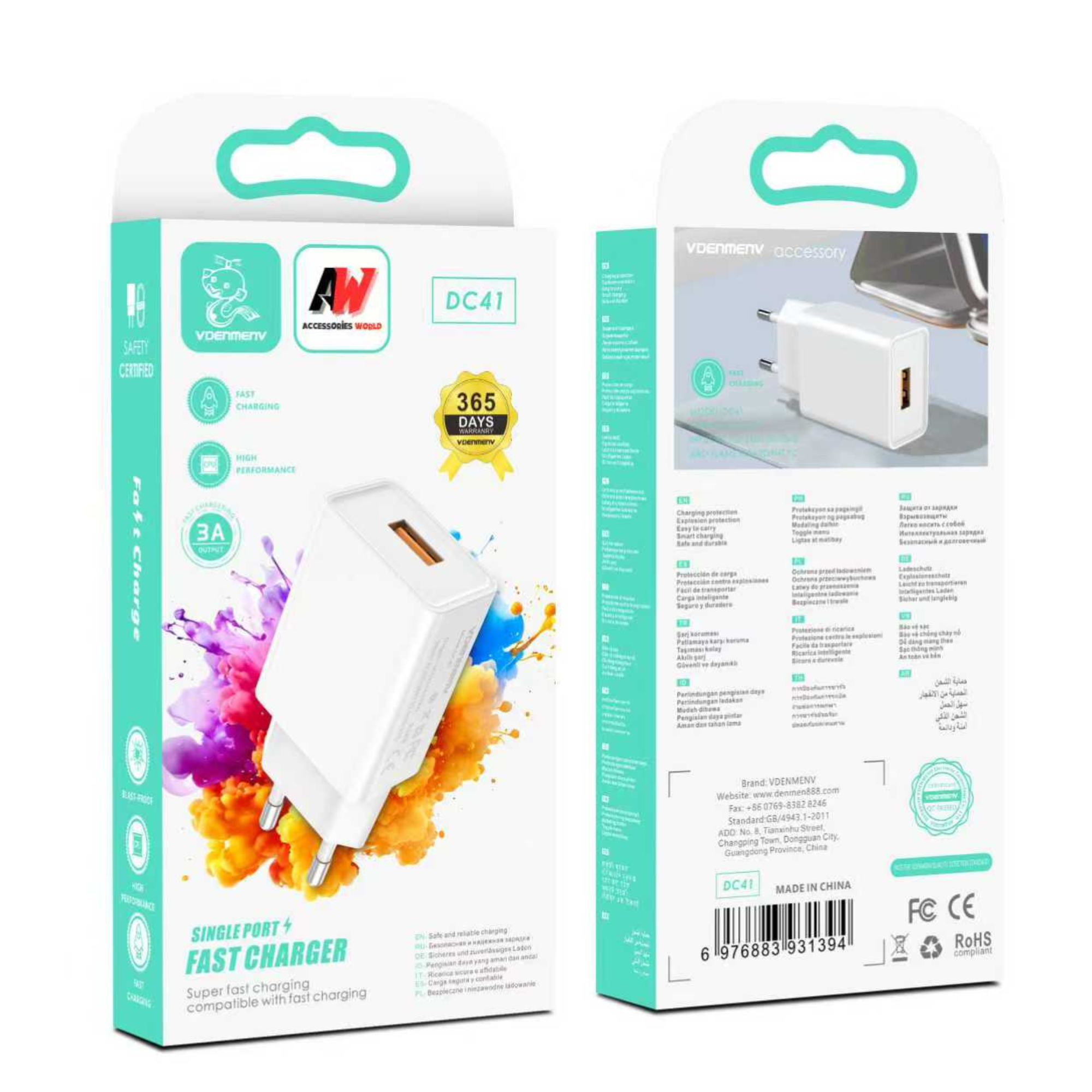 Vdenmenv Micro Set Fast Charger DC41