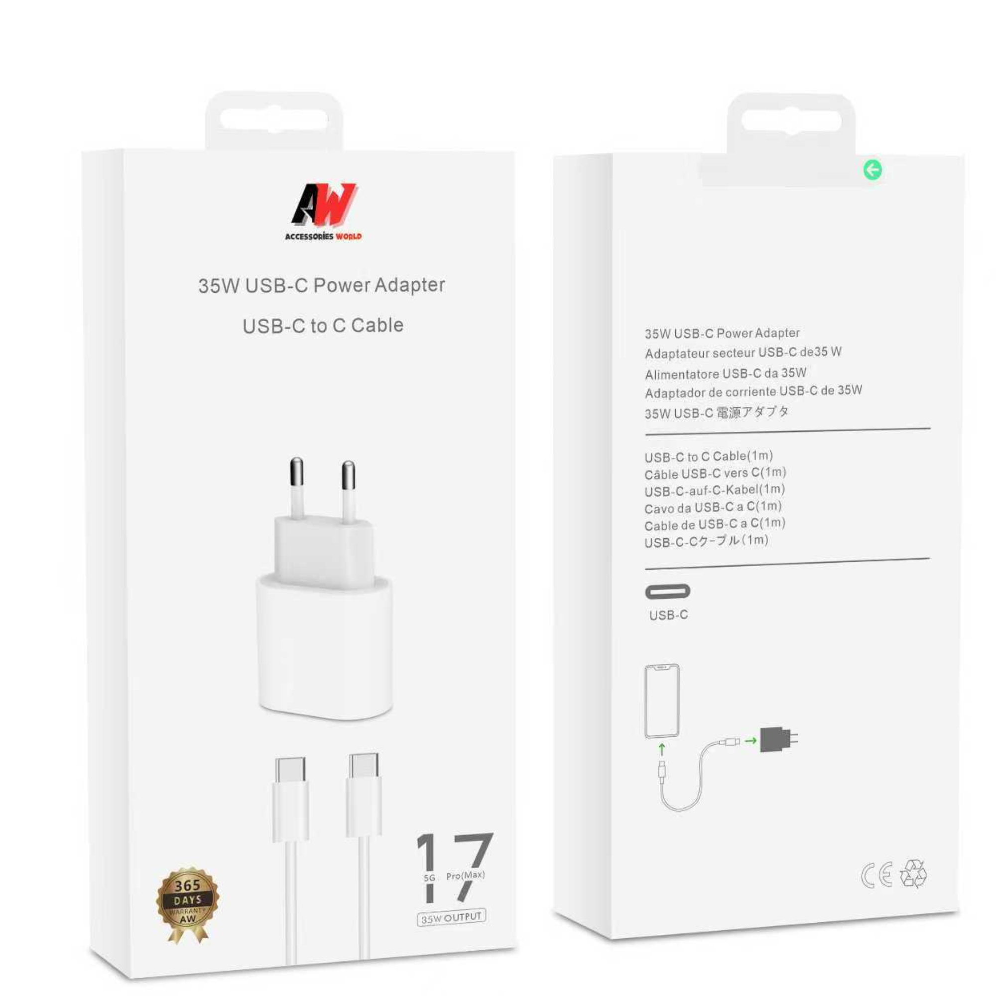 Vdenmenv USB-C 20W Power Adapter