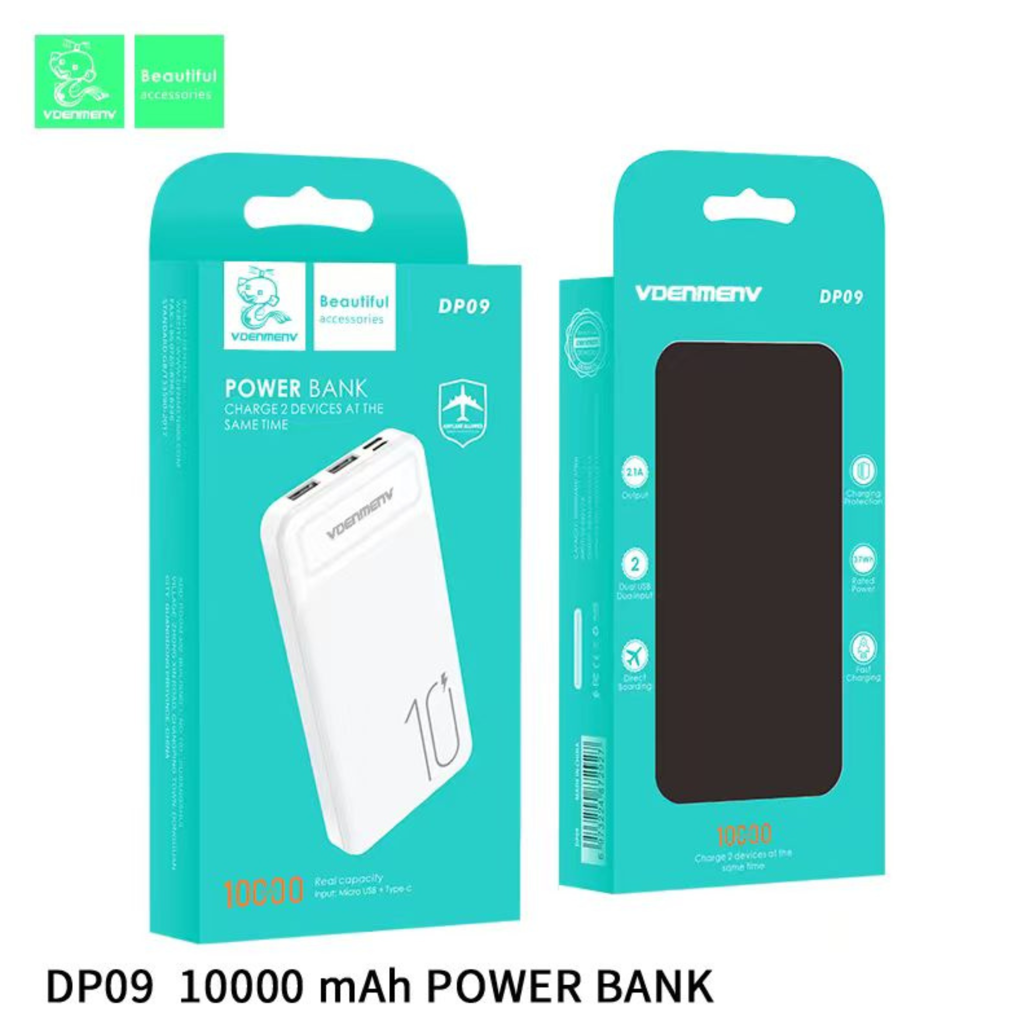 Vdenmenv 2 Port Power Bank DP09