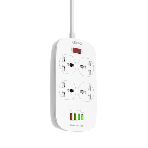 LDNIO 4 Power Socket & 4 USB 2500W SC4407