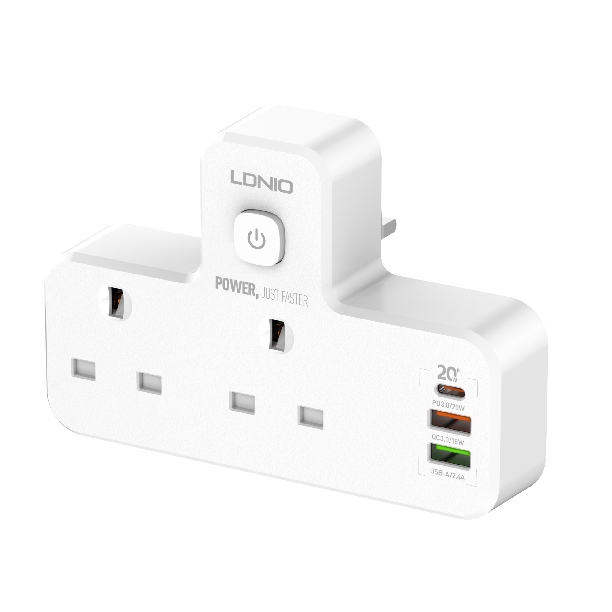 LDNIO 2 UK Outlets Adapter SK2394