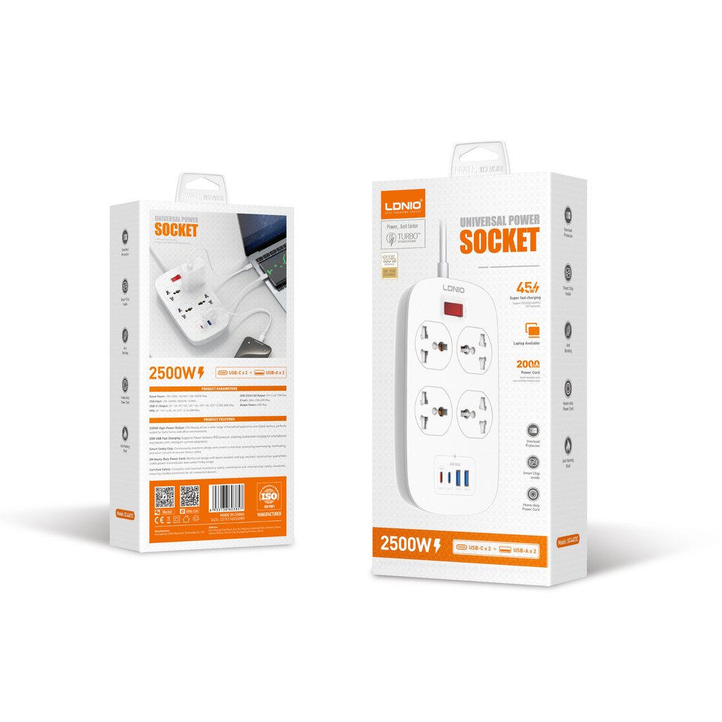 LDNIO Universal Power Socket 2500W SC4407C