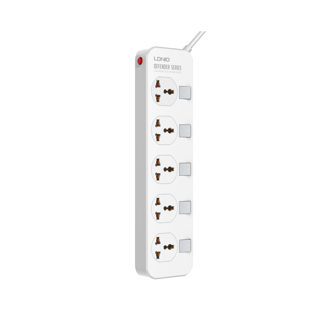 LDNIO Universal 5 Outlet Defender Series 2500W SC5006
