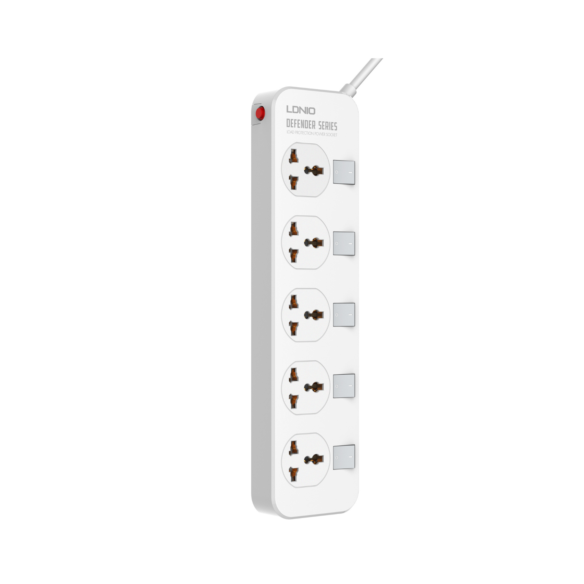 LDNIO Universal 5 Outlet Defender Series 2500W SC5006