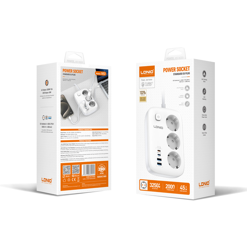 LDNIO Power Socket 3250W SE2