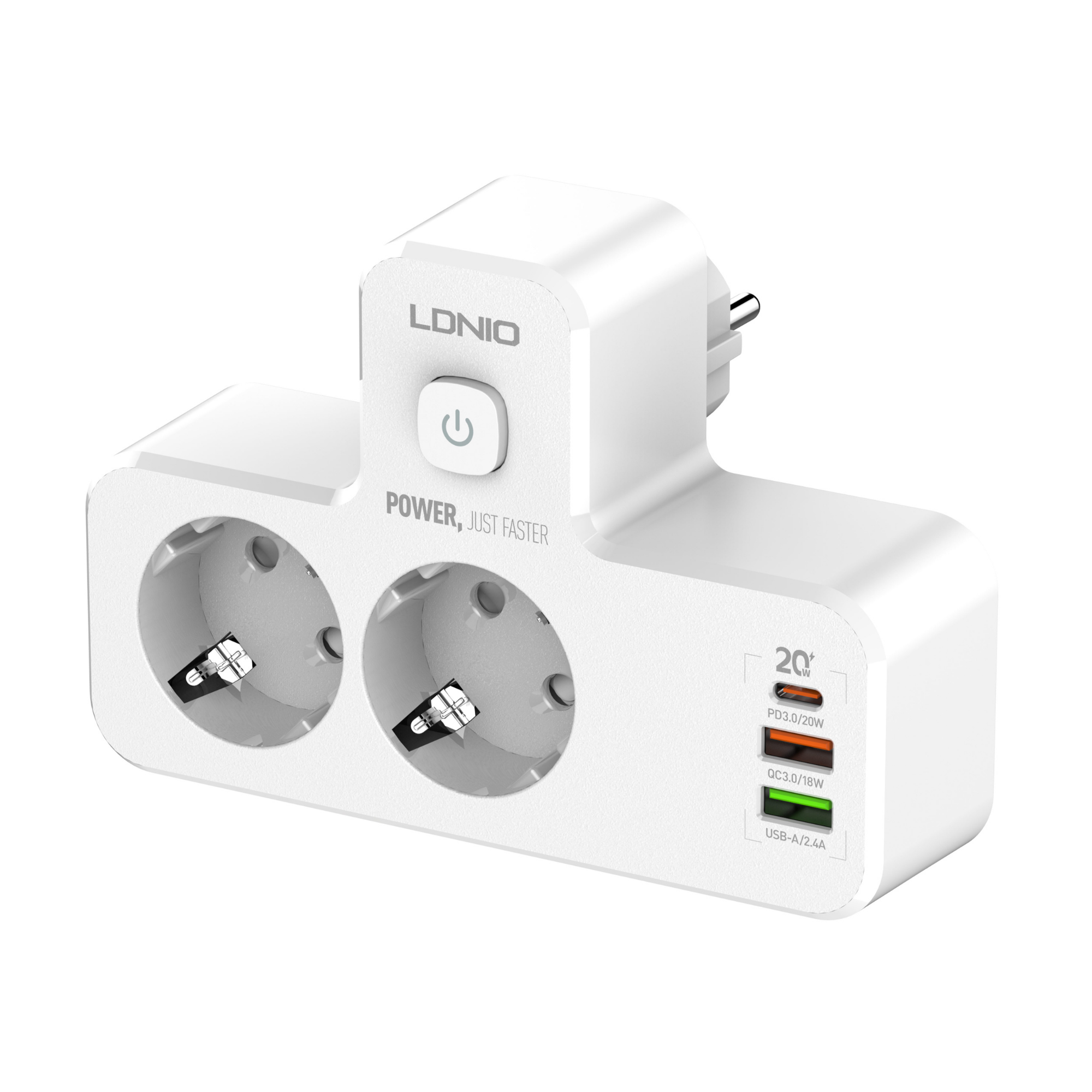 LDNIO Led Night Lamp & 2 Outlets SE2337