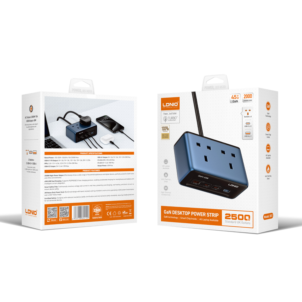 LDNIO Desktop Power Strip 2500W SK1