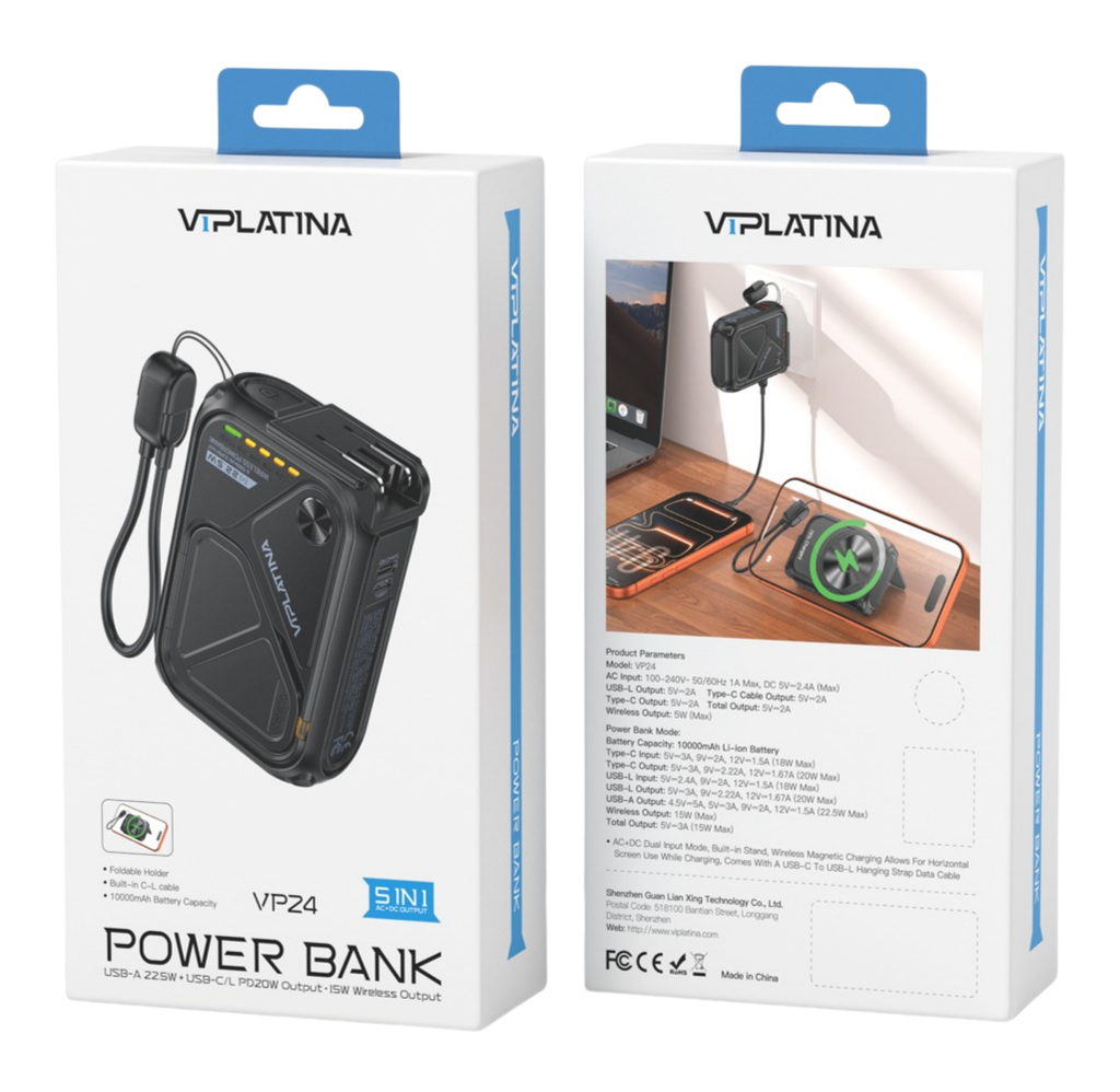 VIPLATINA  POWERBANK 22.5W VP24