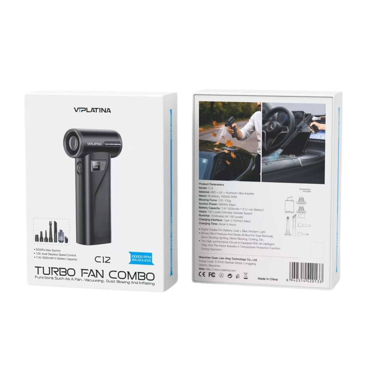 VIPLATINA TURBO FAN COMBO C12