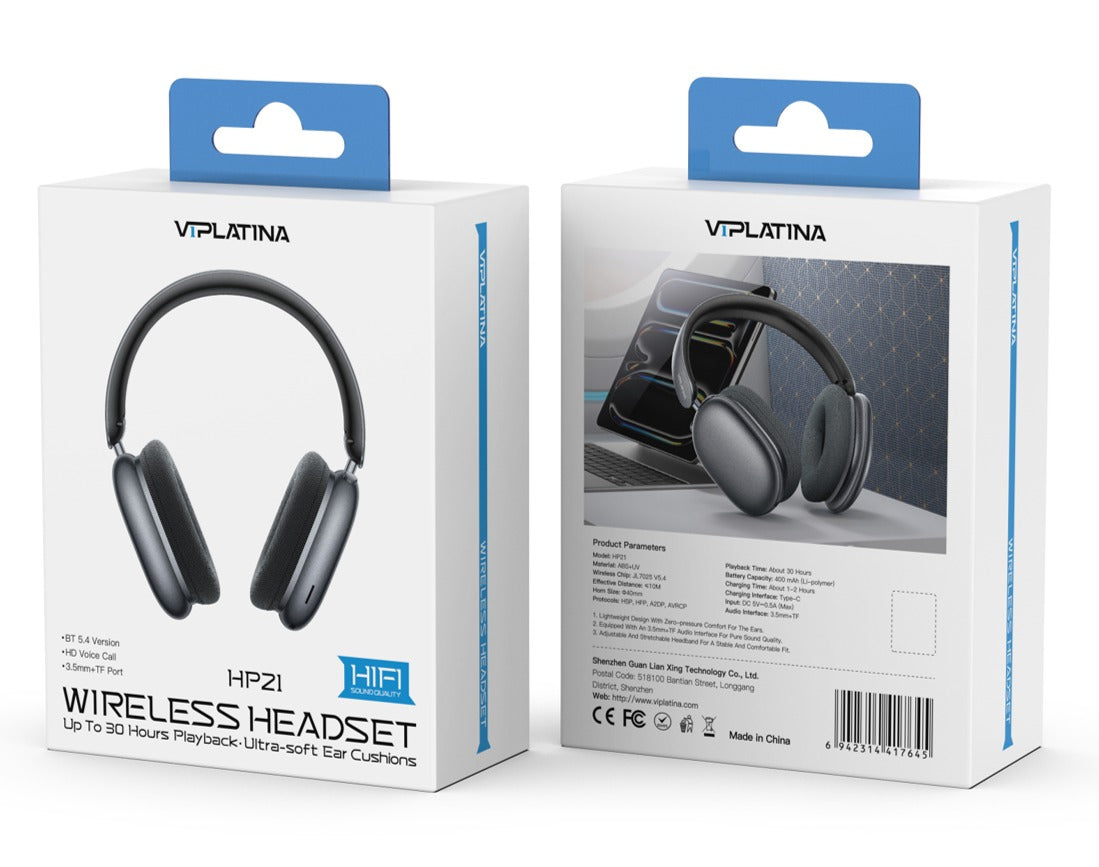 VIPLATINA WIRELESS HEADSET HP21