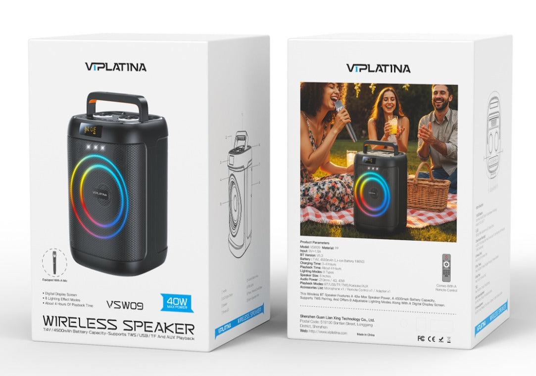 VIPLATINA WIRELESS SPEAKER VSW09