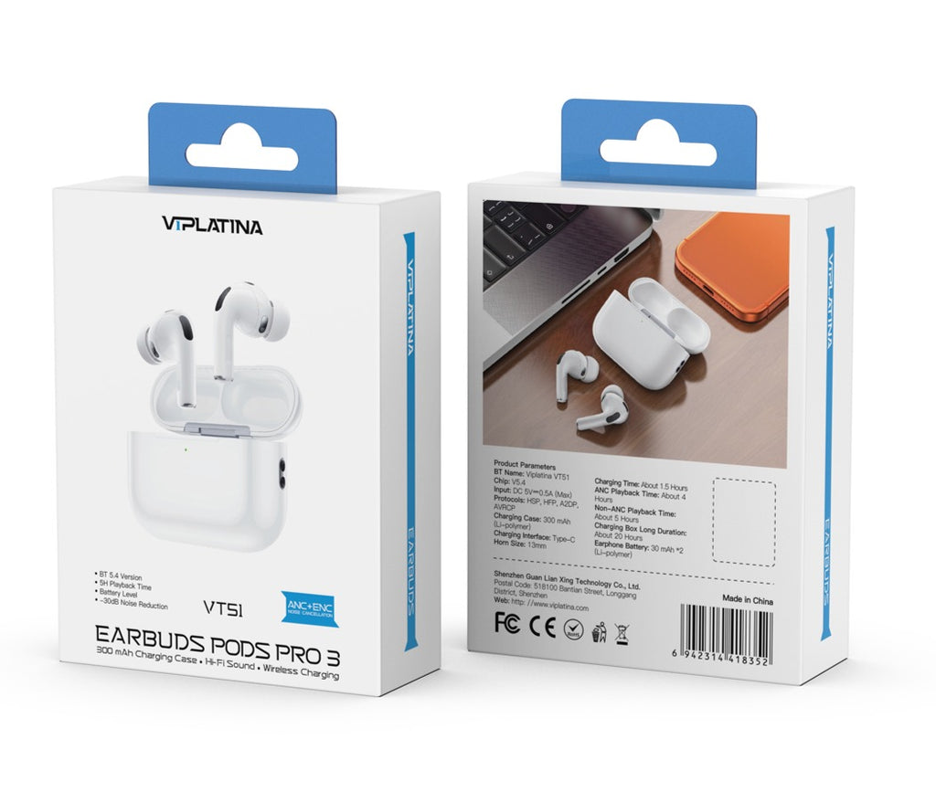 VIPLATINA EARPOD BUDS PRO 3