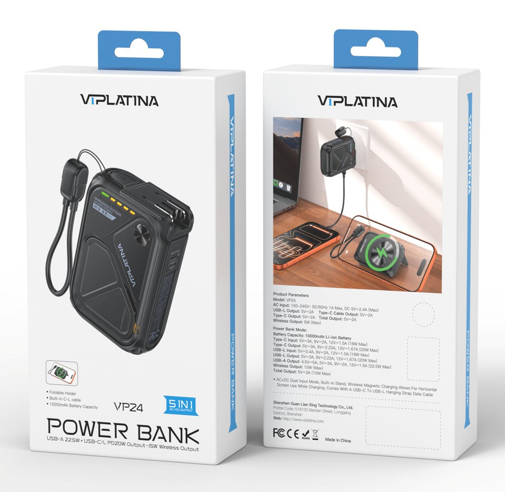 VIPLATINA  POWERBANK 22.5W VP24