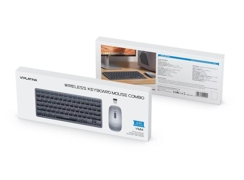 VIPLATINA WIRELESS KEYBOARD & MOUSE COMBO VM14