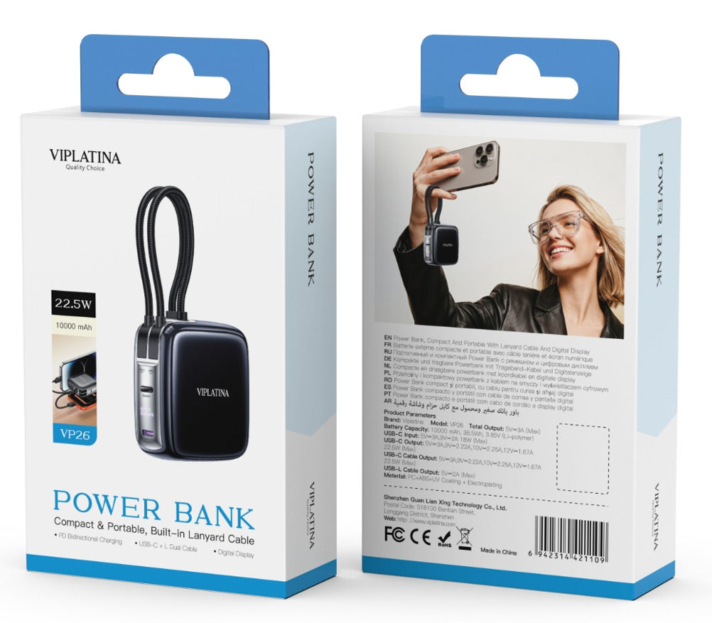 VIPLATINAPOWER BANK 22.5 VP26 10 000 MAH