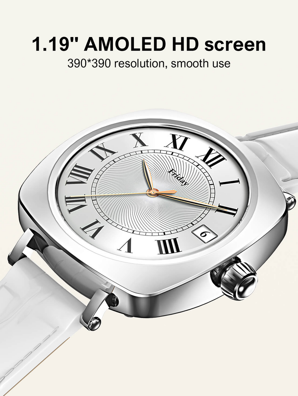LDNIO SW03 1.19-Inch AMOLED Screen Sleep Tracking, Ladies' Smartwatch