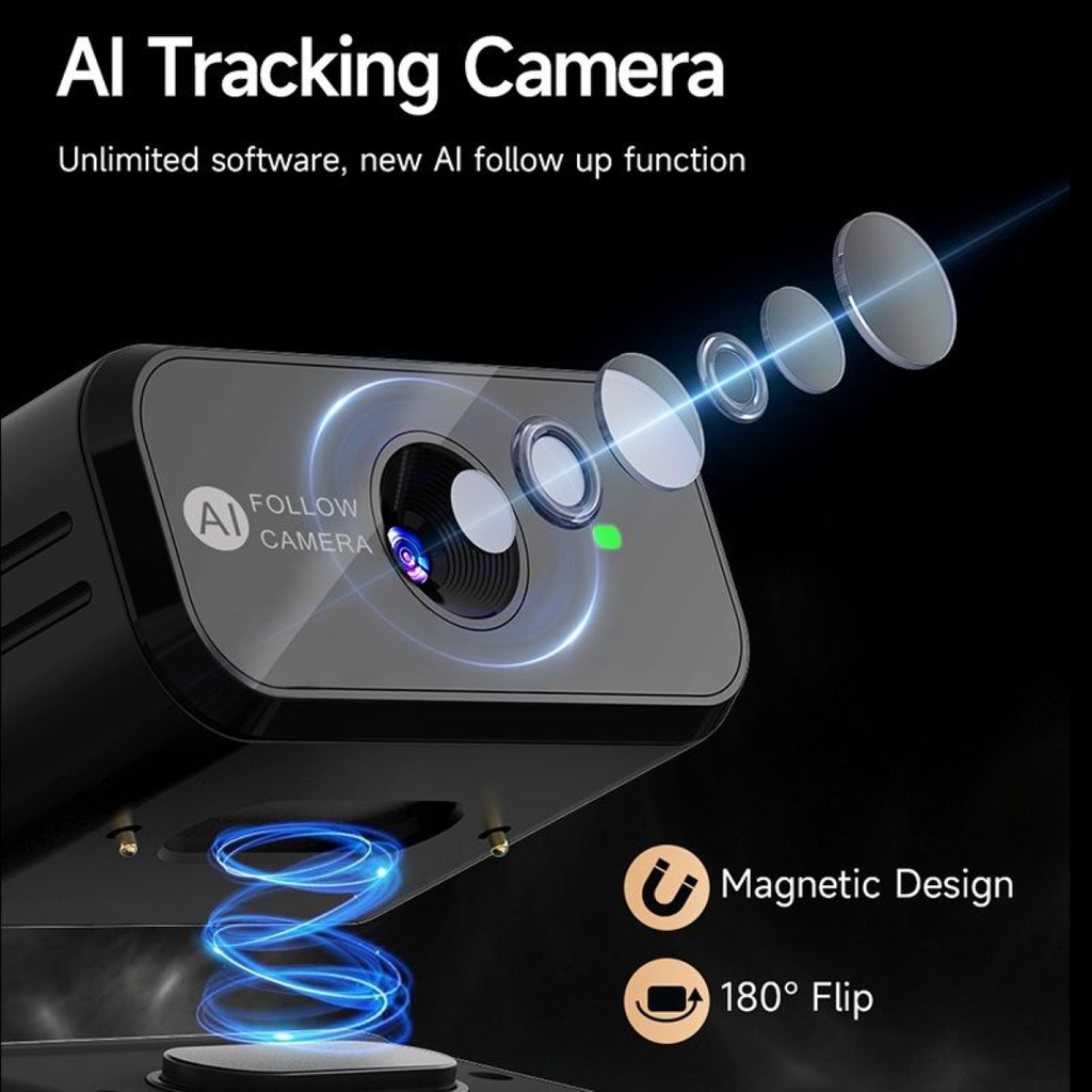 VIPLATINA VF22 3-Axis Smartphone Gimbal Stabiliser with AI Tracking Camera, Gesture Control, Foldable Design, for iOS and Android